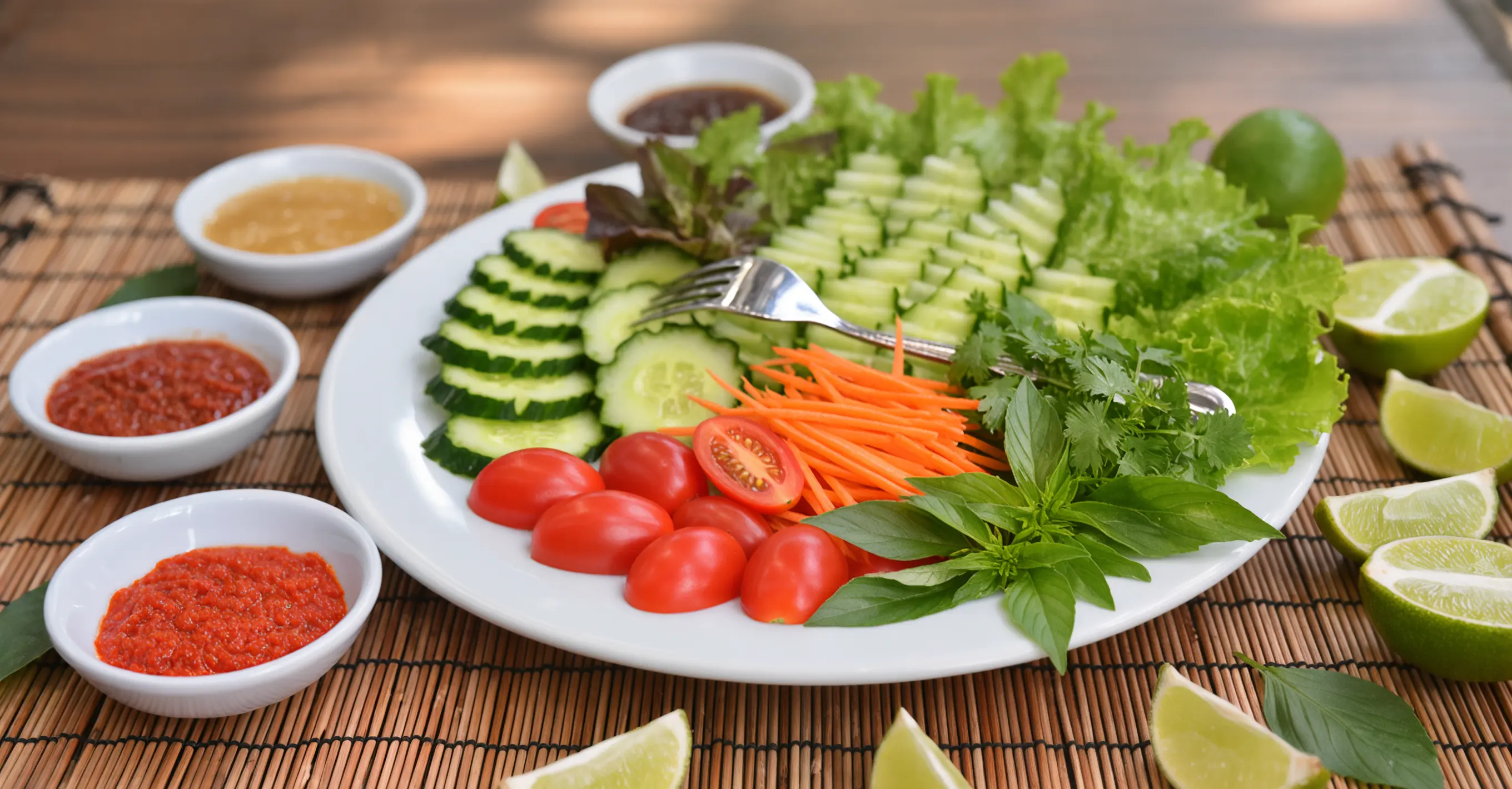 Lalapan (Fresh Vegetables with Sambal)