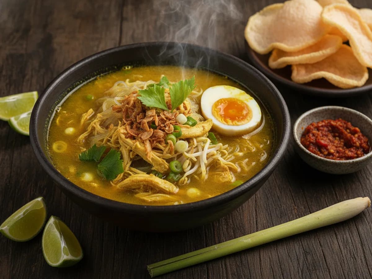 Soto Ayam (Turmeric Chicken Soup)