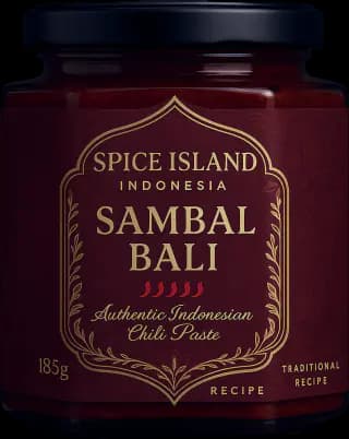 Authentic Sambal UK - Indonesian Chili Paste Sambal Bali 185g Artisanal Hot Sauce - UK Delivery Aromatic Spicy Birmingham Edinburgh Manchester