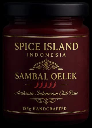 Authentic Sambal UK - Indonesian Chili Paste Sambal Oelek 185g Artisanal Hot Sauce - UK Delivery Chef Yossie Recipe London Manchester